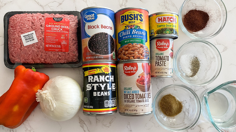 ingredients for southwest chili