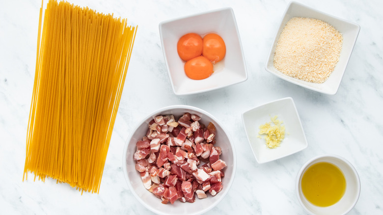 pasta carbonara ingredients 