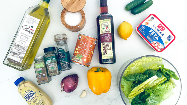 spiced chickpea salad ingredients