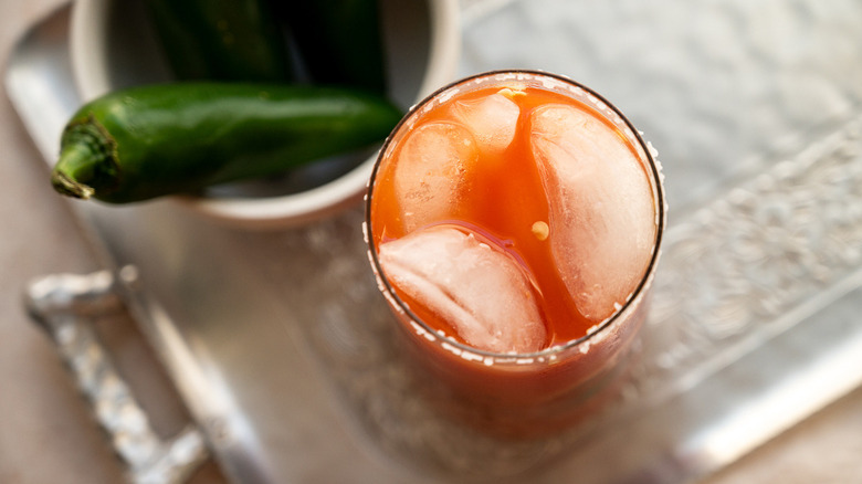 bloody mary and jalapeño 