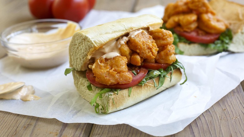 Spicy Shrimp Po'Boy