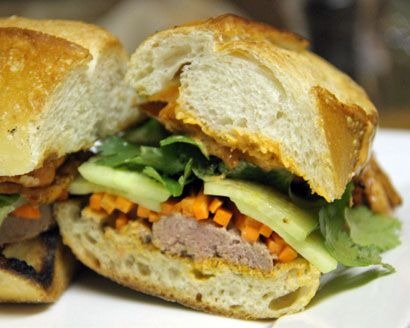 Sriracha-Marinated Chicken Bánh Mì