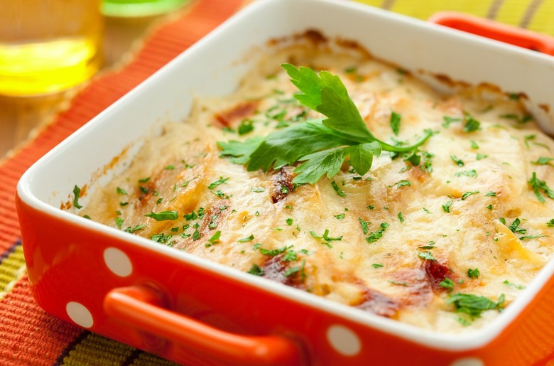 Layered Cheddar Colcannon Torte 