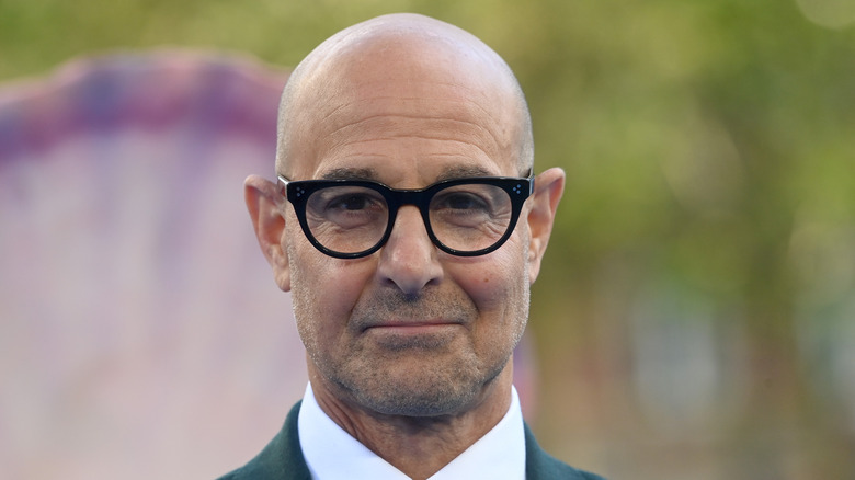 Stanley Tucci smirking