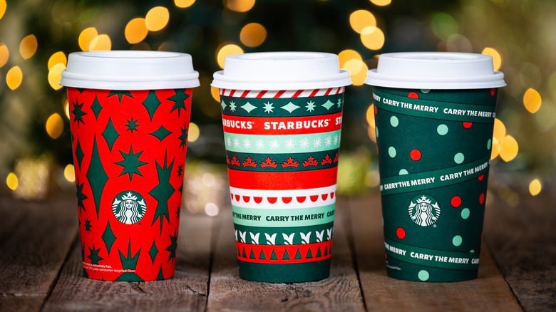 Starbucks holiday cups