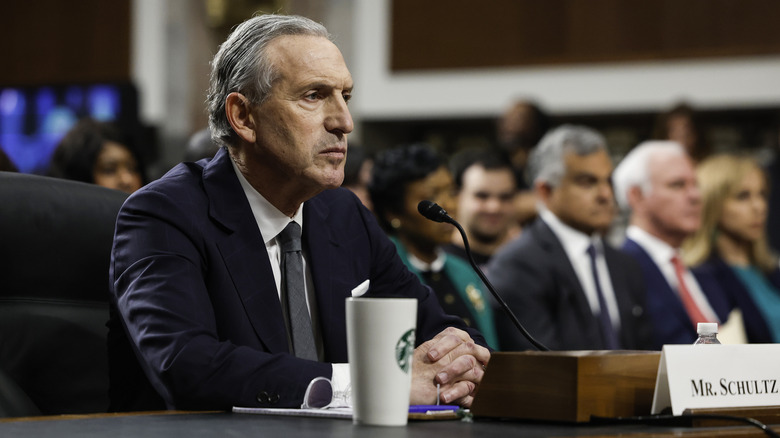 Howard Schultz at Senate hearing