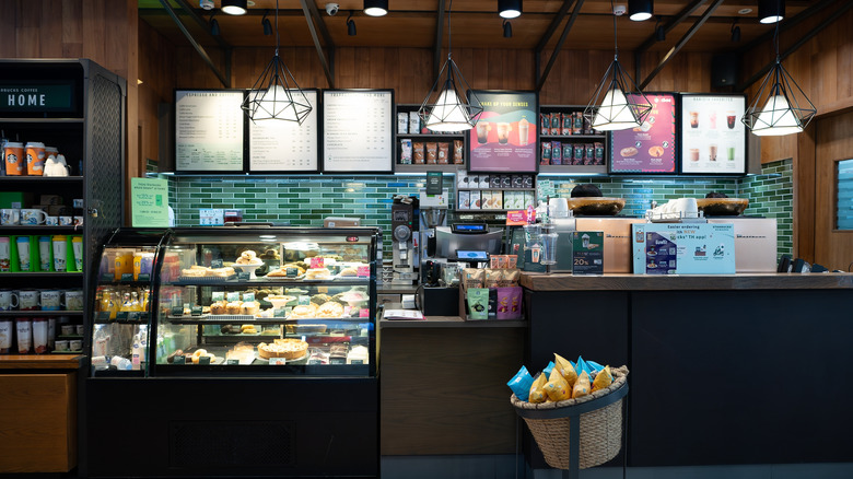 Starbucks counter