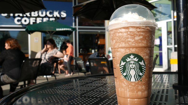 Starbucks Frappuccino on a table