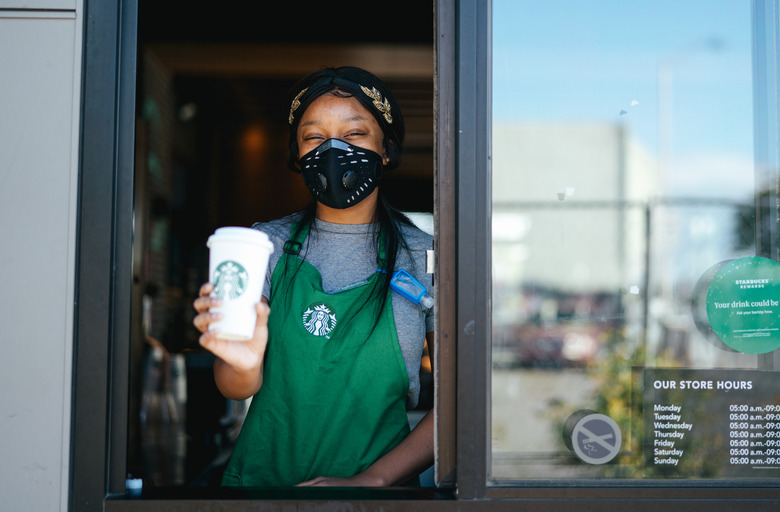 starbucks face masks
