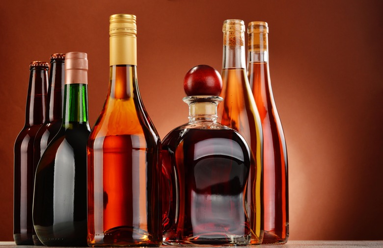 liquor bottles