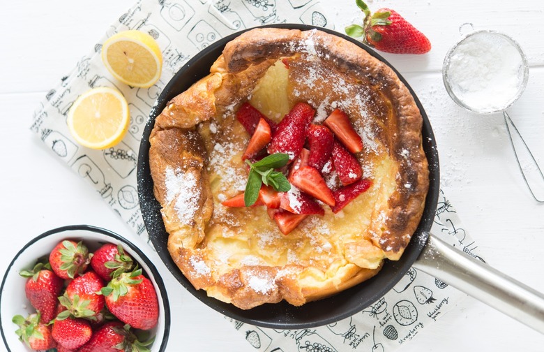 Strawberry Puff Pancake Skillet