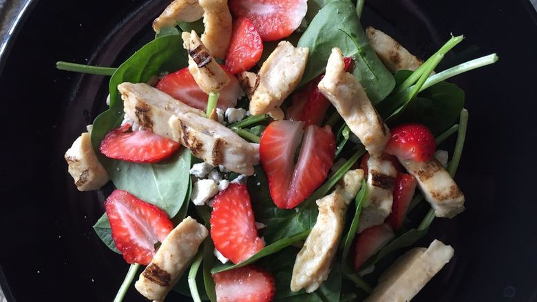Strawberry Spinach Salad With Chicken recipe - The Daily Meal