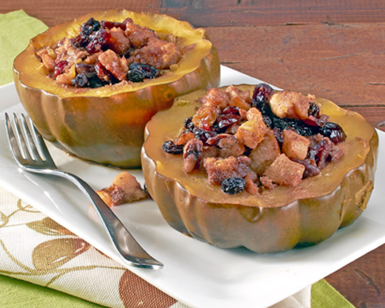 Stuffed acorn squash