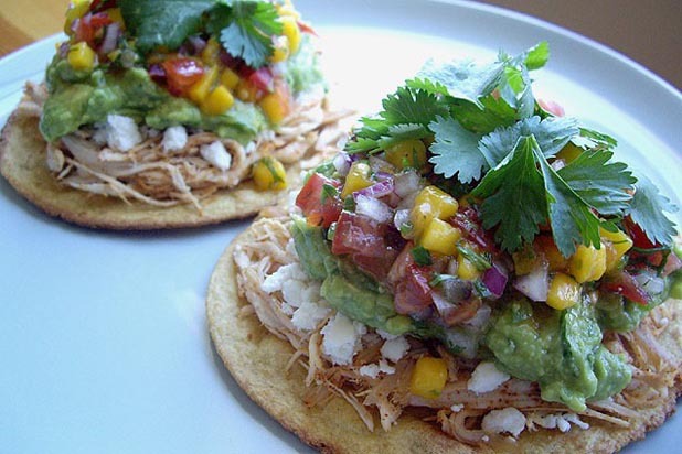 Rotisserie Chicken Tostadas