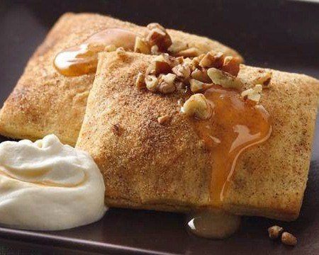 Pumpkin Ravioli With Salted Caramel Whipped Cream