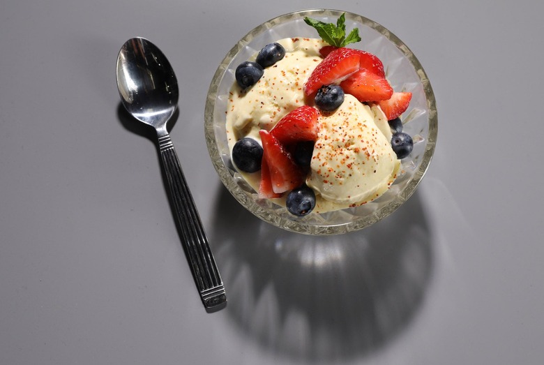 Sweet corn ice cream