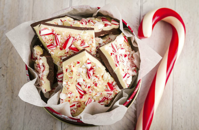 Swirled Peppermint Bark