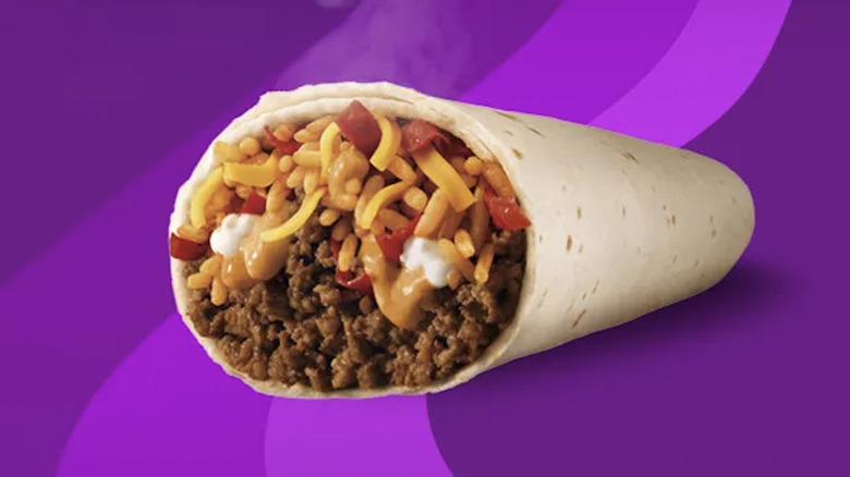 Taco Bell volcano burrito