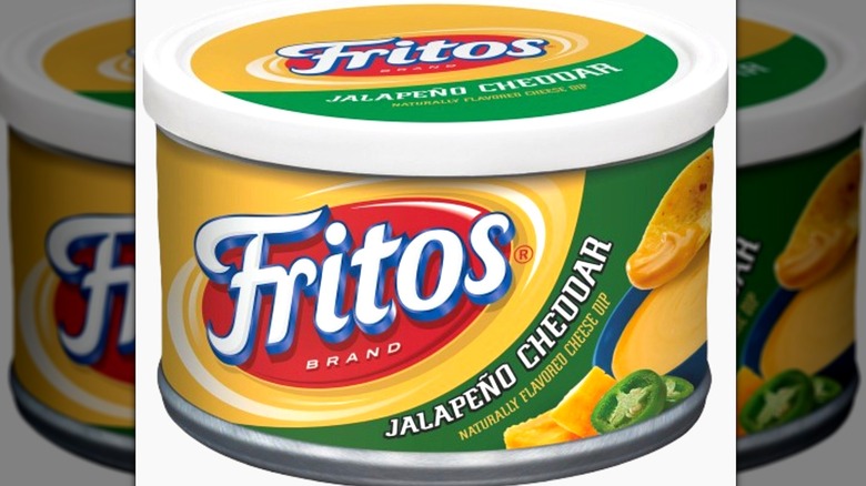 Container of Fritos Jalapeno Cheddar dip