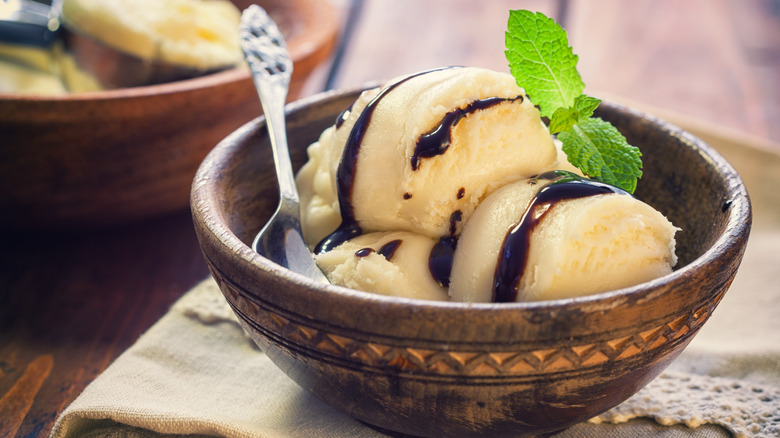 homemade snow ice cream