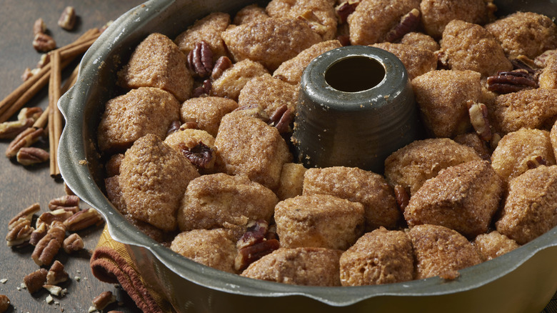 Monkey bread in a bundt pan