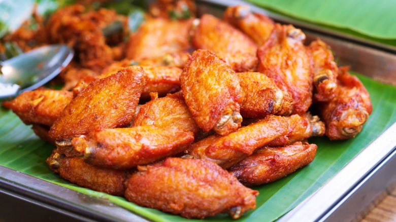 Fried chicken in Thai market