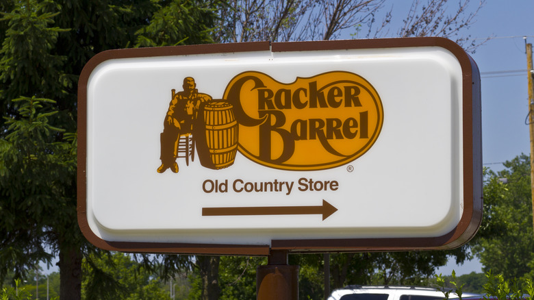 Cracker Barrel storefront sign