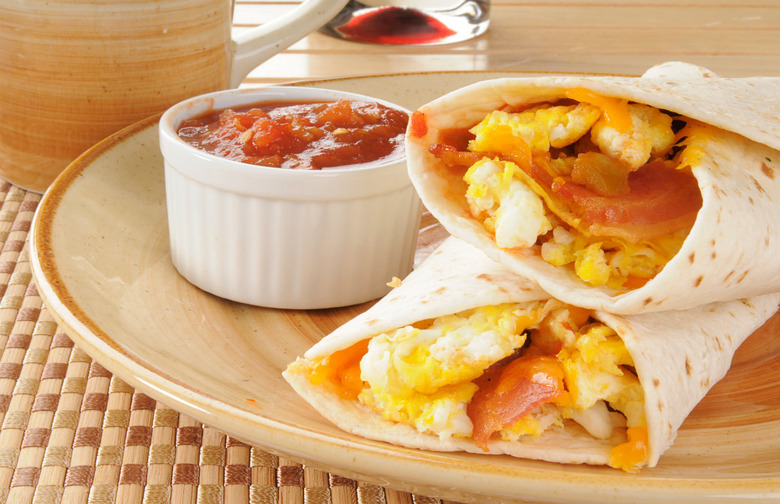 Vegetarian Cheese and Egg Burrito