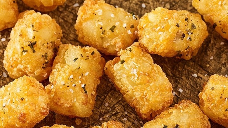 container of tater tots