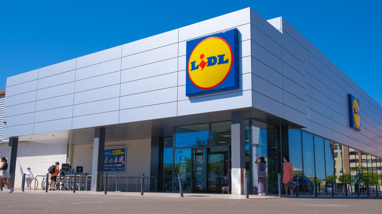 Exterior of Lidl store