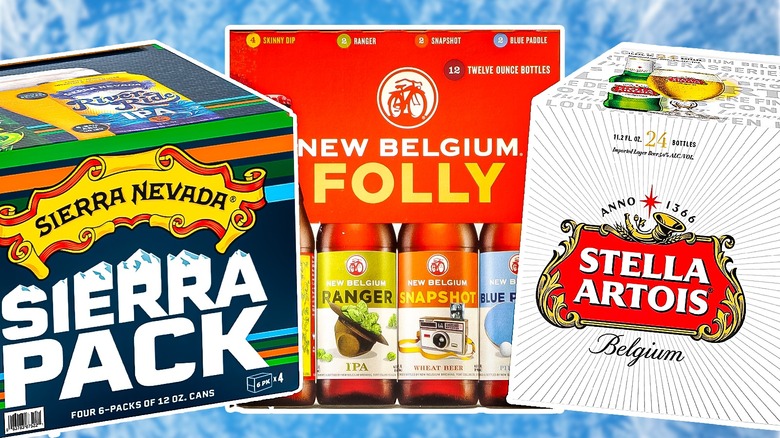 Collage of different beers
