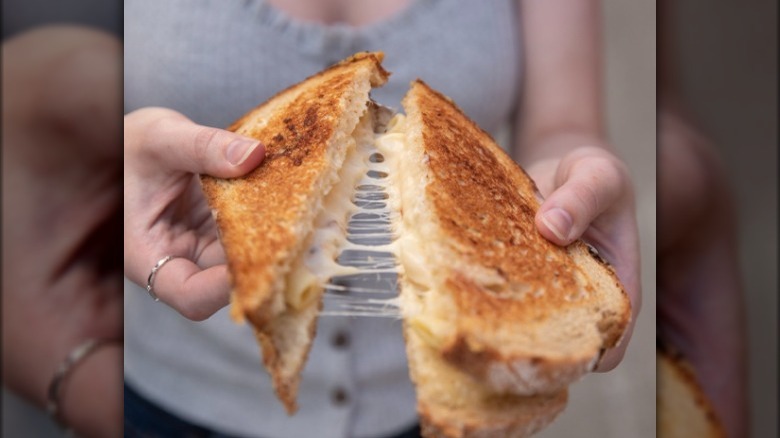 Grilled cheese from Beecher's Handmade Cheese