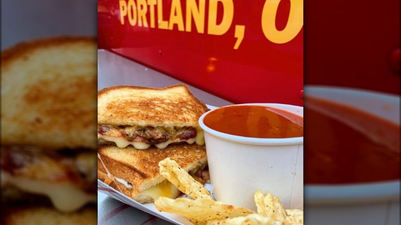 Grilled cheese and tomato soup