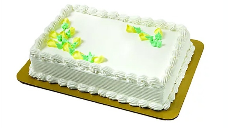 Shaw's vanilla frosted sheet cake