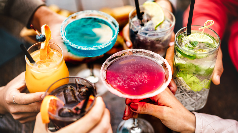Assorted alcoholic beverages