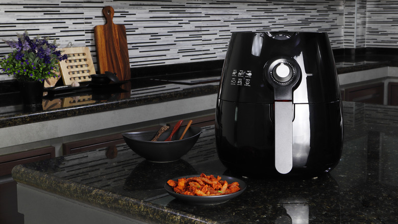 Air fryer on counter