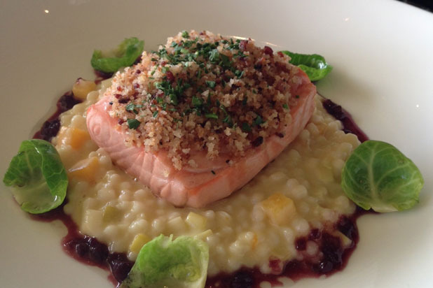Slow Poached Scottish Salmon by chef Seakyeong Kim  