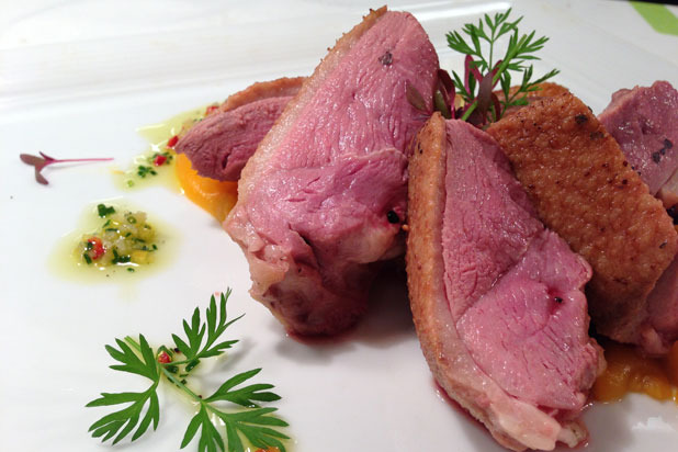 Maple Glazed Sonoma Duck by chef Dustin Valette  
