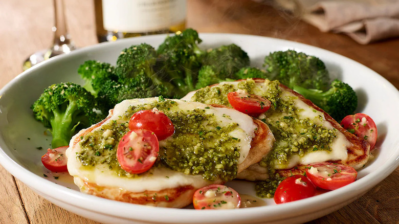 Grilled chicken margherita