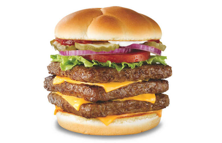#4 Wendy's: 3/4 lb. Triple with Cheese (255 Milligrams)