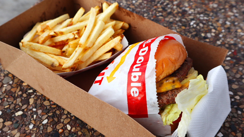 In-N-Out burger and fries
