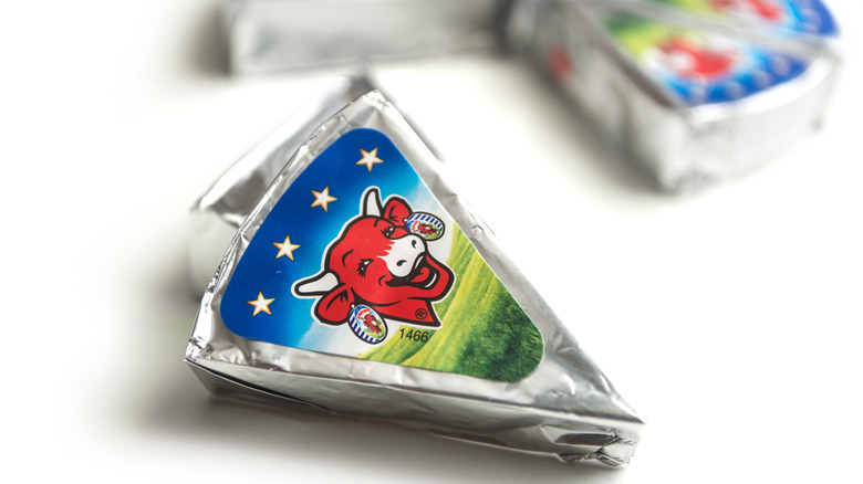 The Laughing Cow cheese wedge