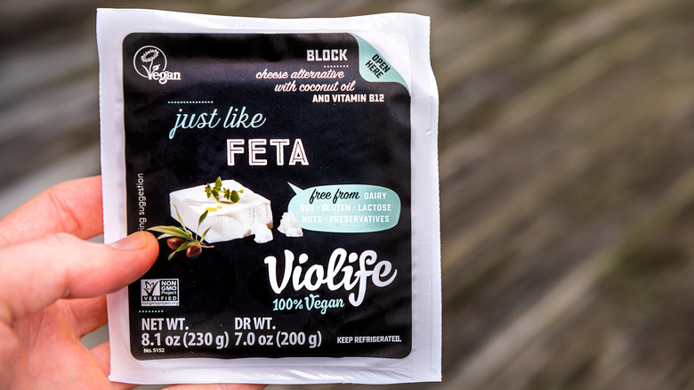 Violife vegan feta cheese package