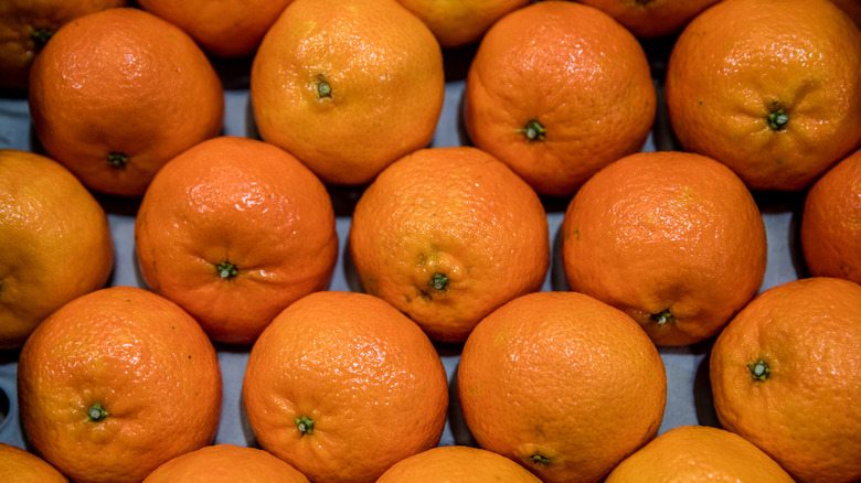 Oranges on display