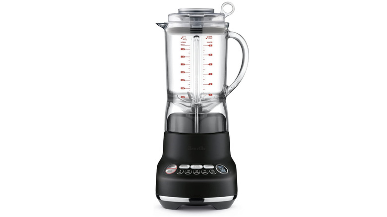 black blender with clear jug