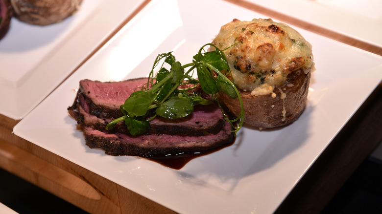 STK steak and bread