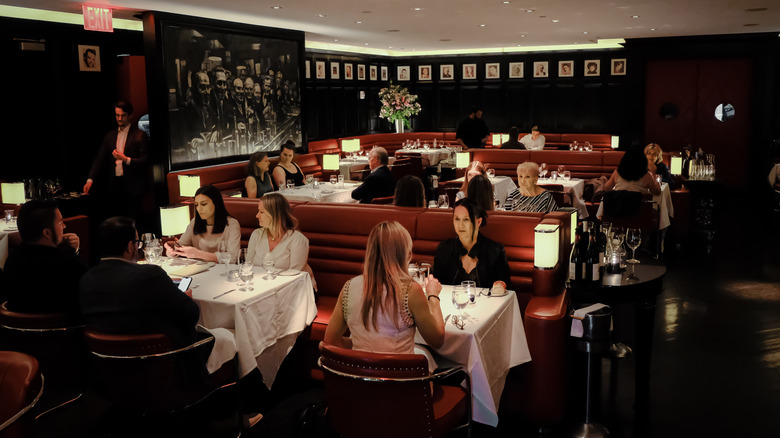 The Lambs Club dining room