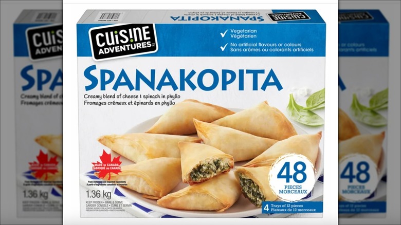 Package of Cuisine Adventures Spanakopita