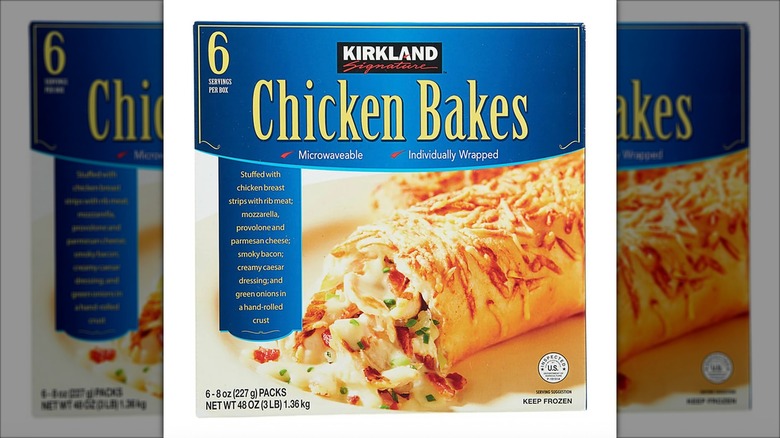 Package of Kirkland Signature Chicken Bakes