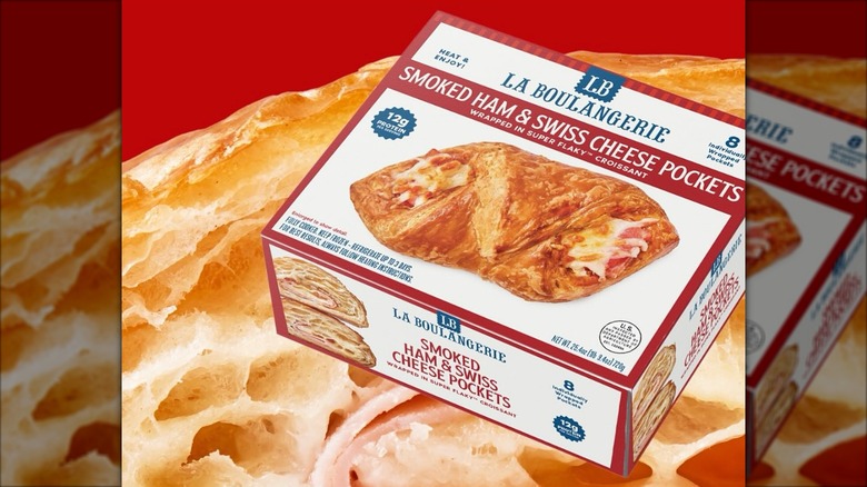 Package of La Boulangerie Smoked Ham & Swiss Cheese Pockets